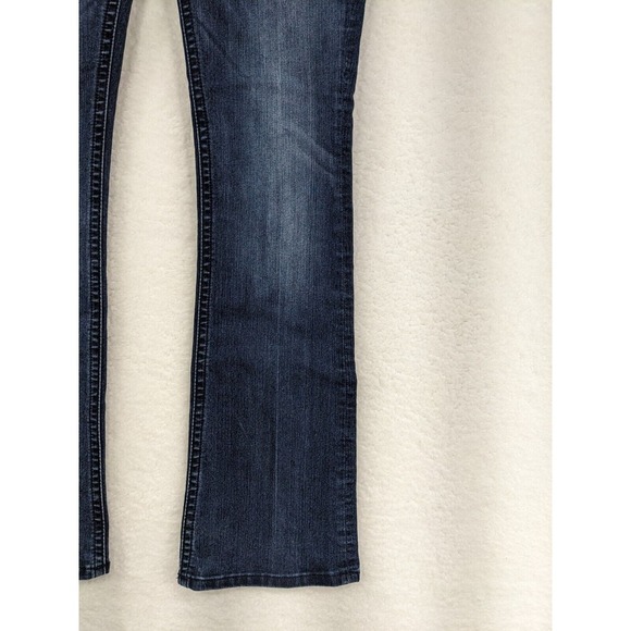 Miss Me Wild Flower Mid Rise Embellished Front Inseam (33") Jeans Size 29 - Picture 5 of 16